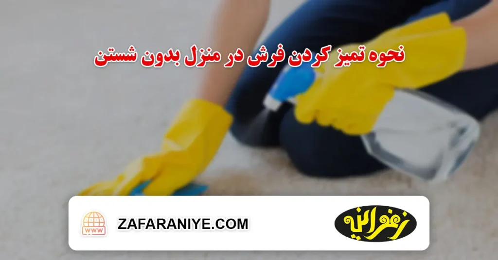 نحوه تمیز کردن فرش در منزل بدون شستن