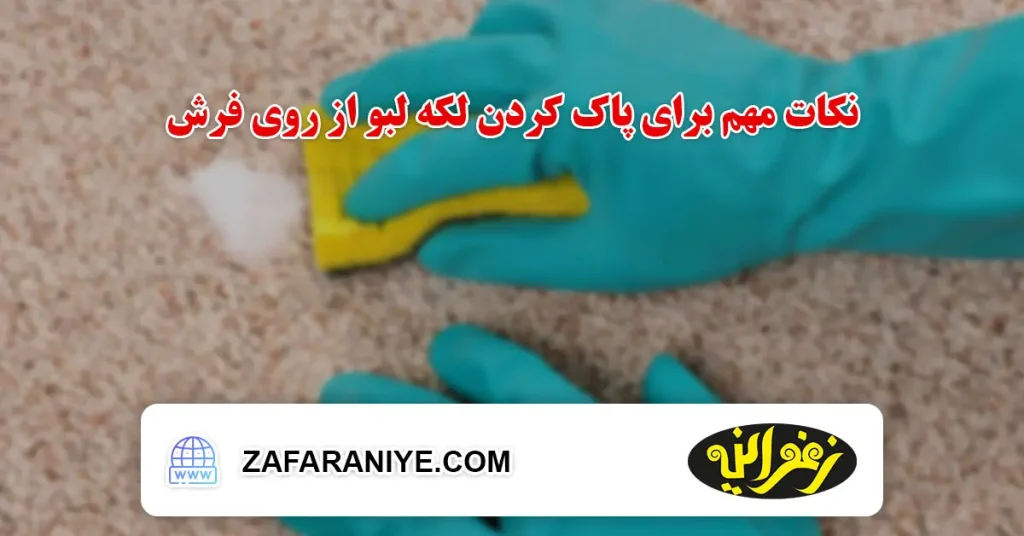 نکات مهم برای پاک کردن لکه لبو یا چغندر از روی فرش